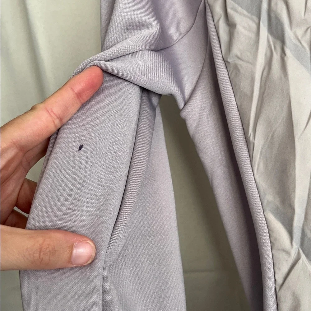 Athleta Puffer Full Zip‎ Jacket No Hood Lavender Gray Size XXS